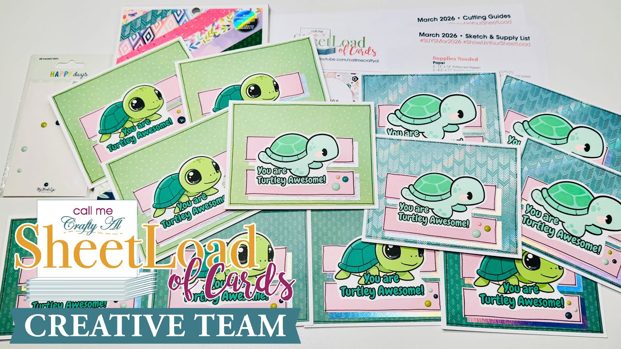 March 2026 SheetLoad Of Cards | Creative Team Project Share | NO SCRAP Template! 