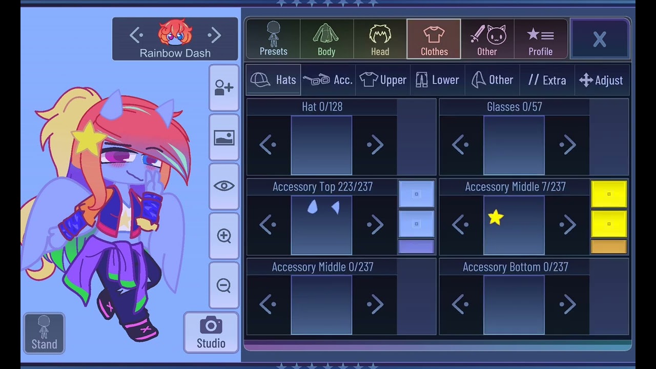 Update  Rainbow Dash  oc in gacha Club 🐦🥧🌈