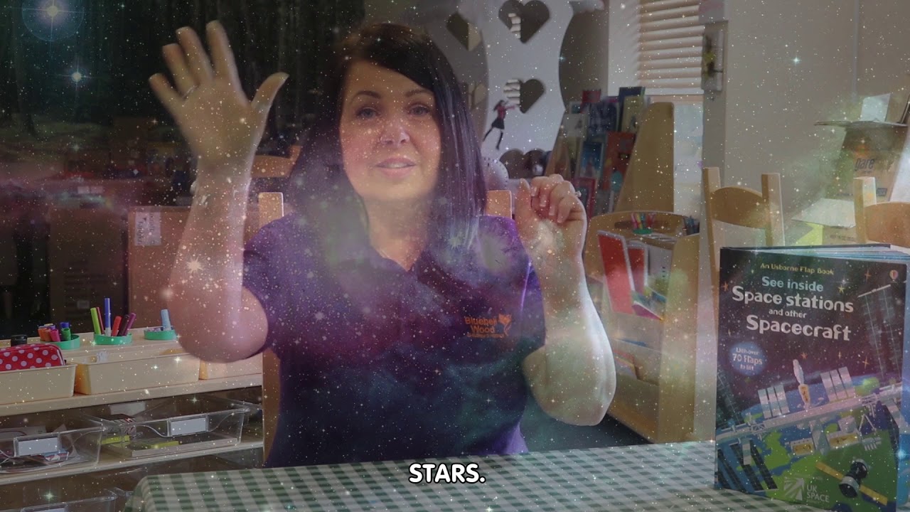 Learn space themed Makaton signs