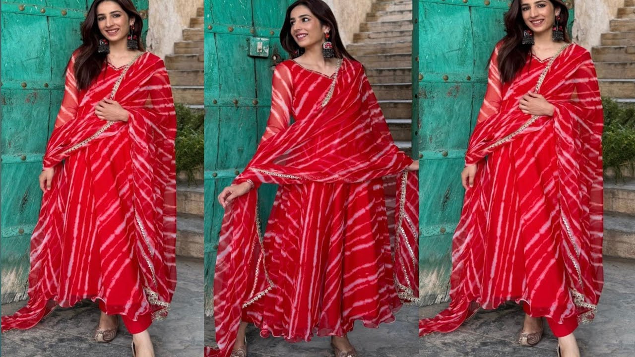 trendy🔥umbrella frock cutting & stitching/anarkali dress design/frock design/umbrella frock cutting
