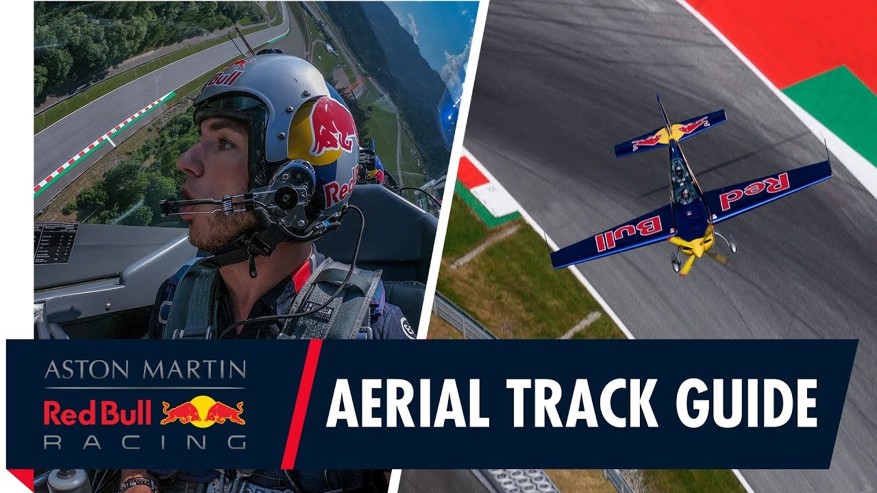 Pierre Gasly takes flight with Martin Sonka for an Aerial lap of the Red Bull Ring