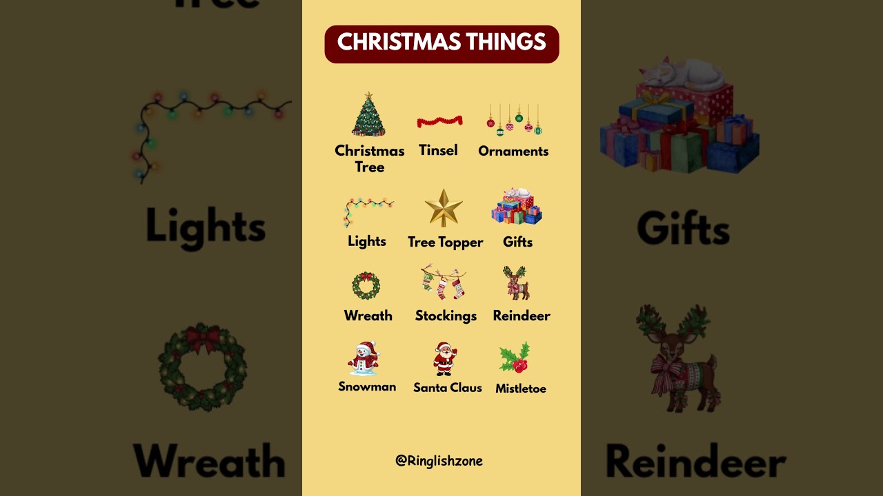 Popular Christmas English Vocabulary