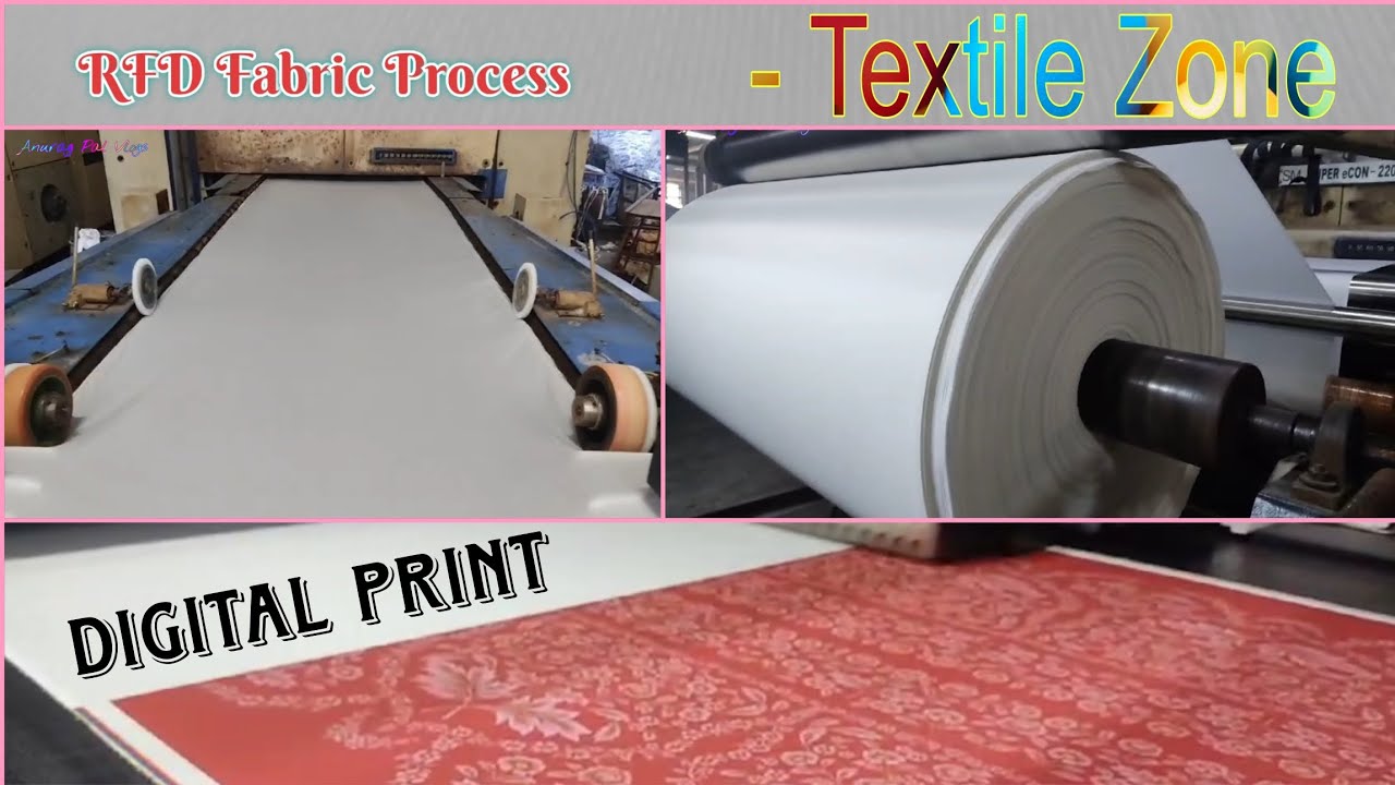 RFD Fabric & Digital Printing Process || Textile Zone || Fabric Digital Print Machine || RFD Fabric 