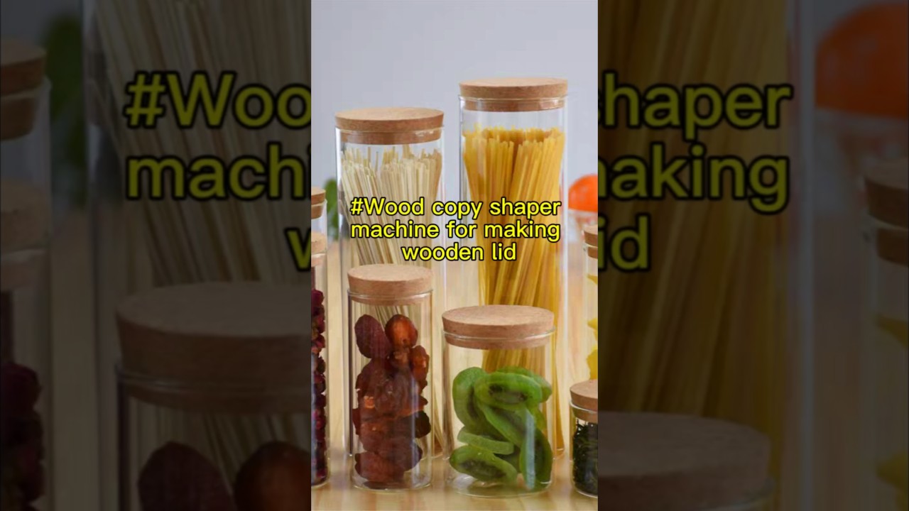 Wood copy shaper machine for making wooden lid #lds #woodworkingmachine