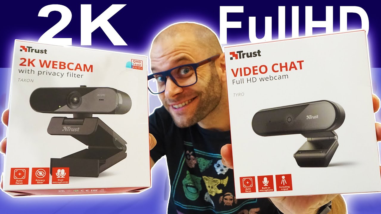 Melhor Webcam Para Aula Online e video conferencia? Trust Tyro e Trust Taxon 2K