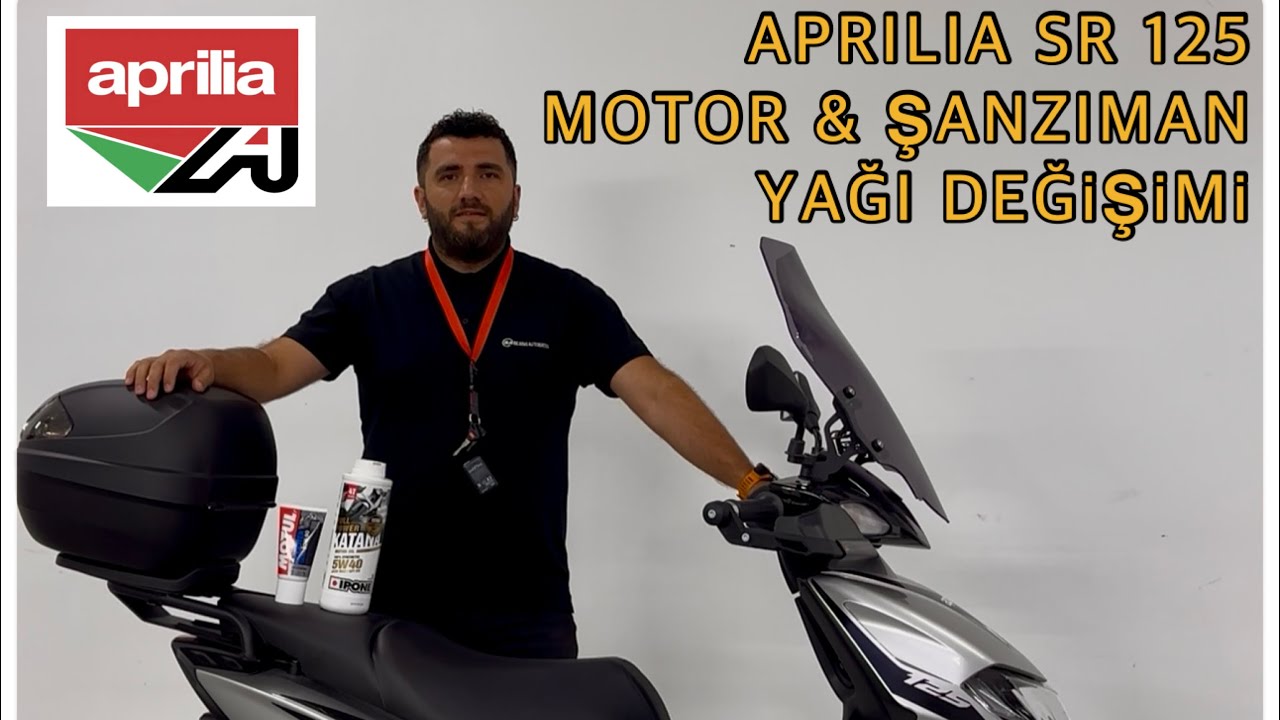 APRILIA SR-125 (2024) MOTOR ve ŞANZIMAN YAĞI DEĞİŞİMİ
