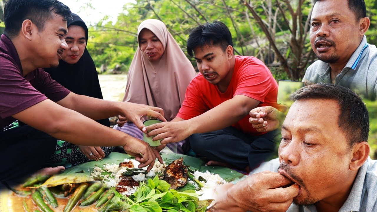 AUTO MAKAN BESAR, KALAU MAKAN BARENG KELUARGA DISUNGAI + LALAPAN❗️