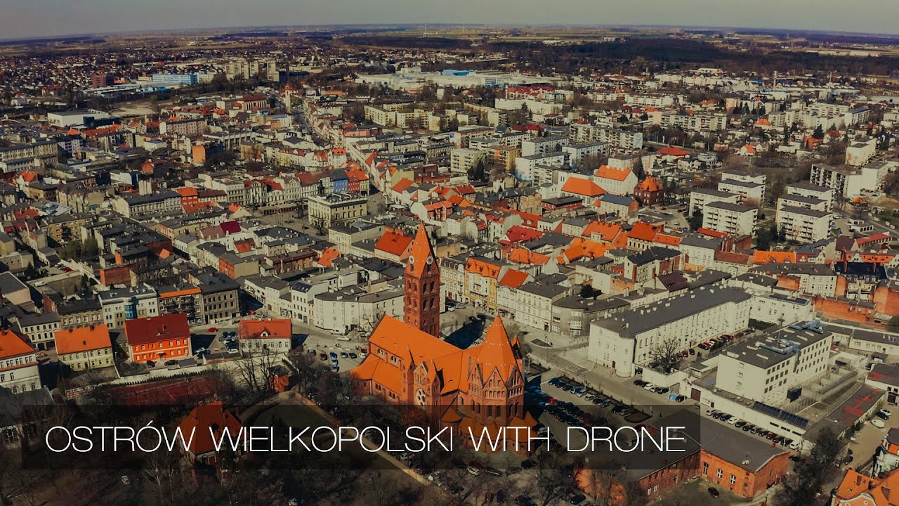 Przelot nad obszarem południowym. Ostrów Wielkopolski 28.03.2022 | 4k Dron