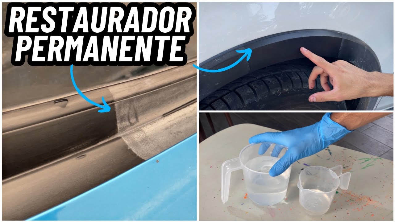 COMO HACER UN RESTAURADOR PERMANENTE PARA PLASTICOS NEGROS EXTERIORES / FORMULA AUTOMOTRIZ