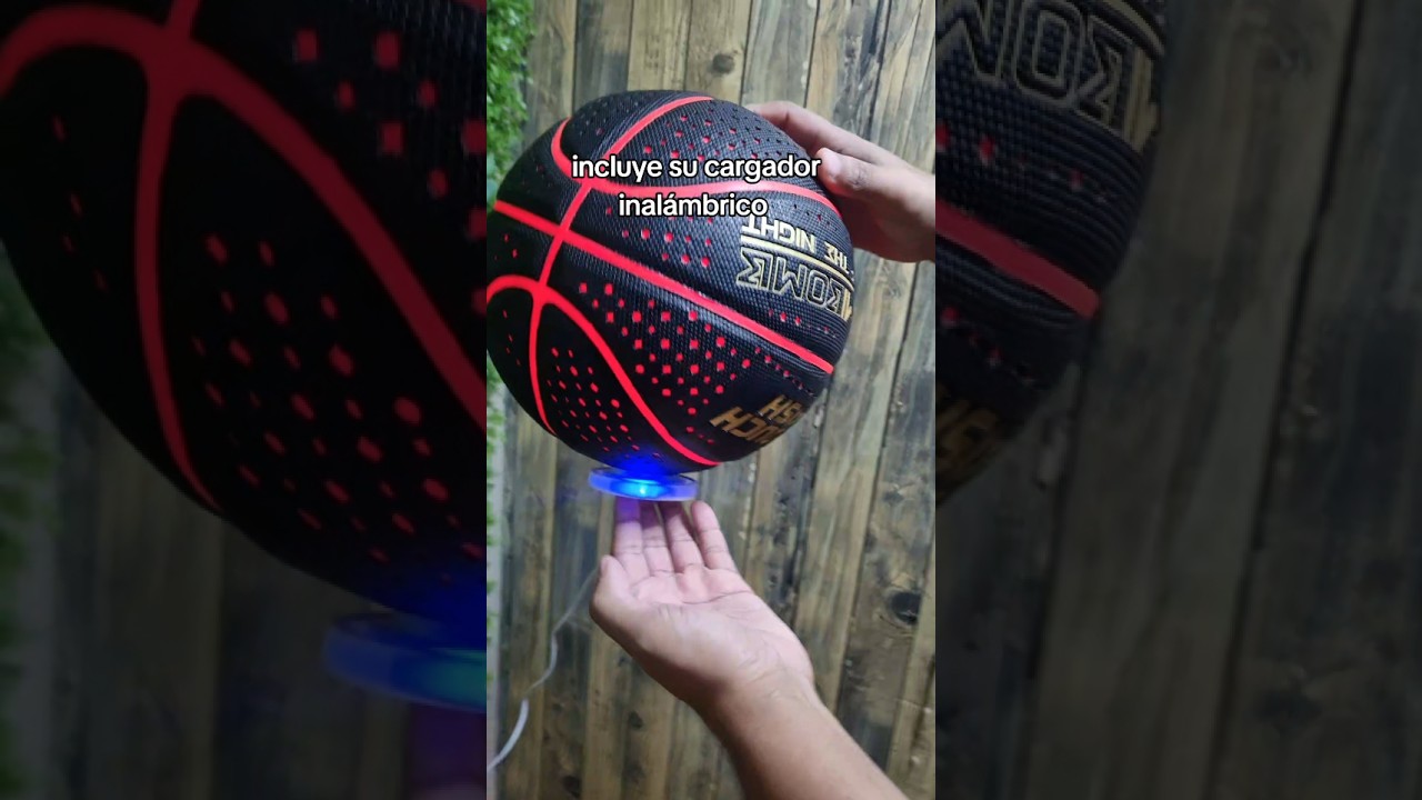 Bal&oacute;n de #basketball con luz LED #amazon #amazongadgets #gadgets #nba #shopping #viralvideo #shorts