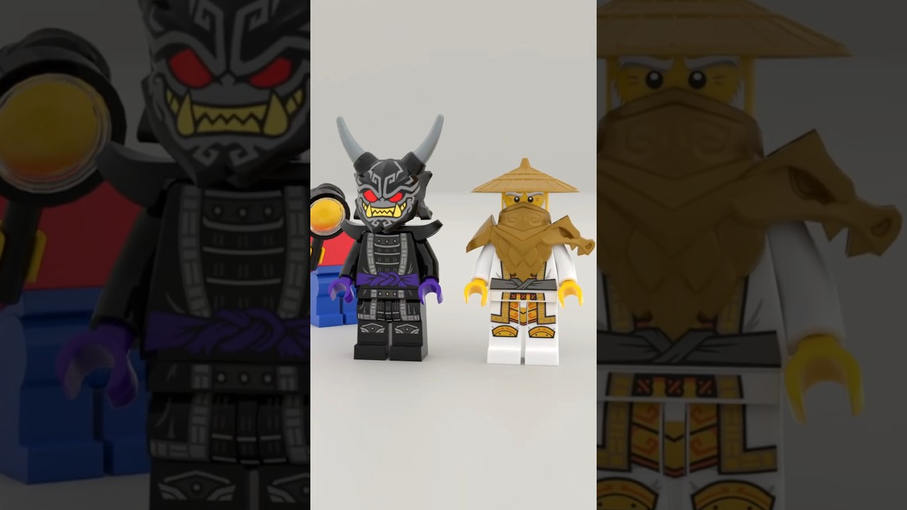 LEGO Ninjago Minifigures Master Wu and Garmadon from Set 71775 #lego #legoninjago