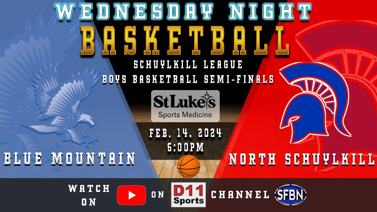 Schuylkill League Boys Basketball Semi-Finals: Blue Mountain vs. North Schuylkill - 2-14-24