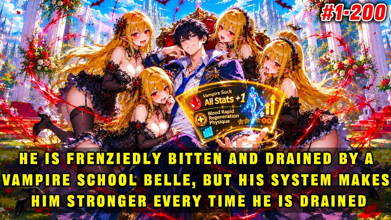 🔥He Was Frenziedly Drained by a Vampire School Belle, but His System Made Him Stronger Every Time