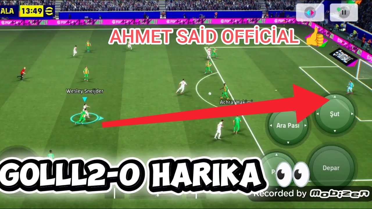 Arkadaşla ceza sahasına girmeme challenge 🔥 (harika goller ⚽🥅🔥)#efootball 