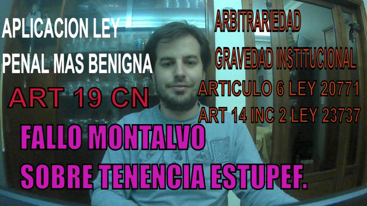 FALLO MONTALVO S/ TENENCIA DE ESTUPEFACIENTES X ABOGADO UBA HERNAN