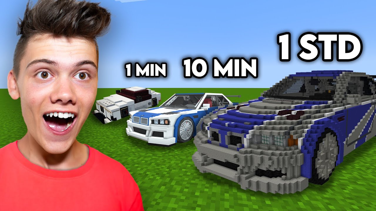 Wer baut besser in 1min, 10min, 1std?