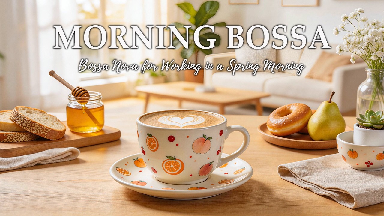 Cozy Coffee Shop Background Vibe Jazz Music & Relaxing Bossa Nova Jazz for Work in a Spring Morning