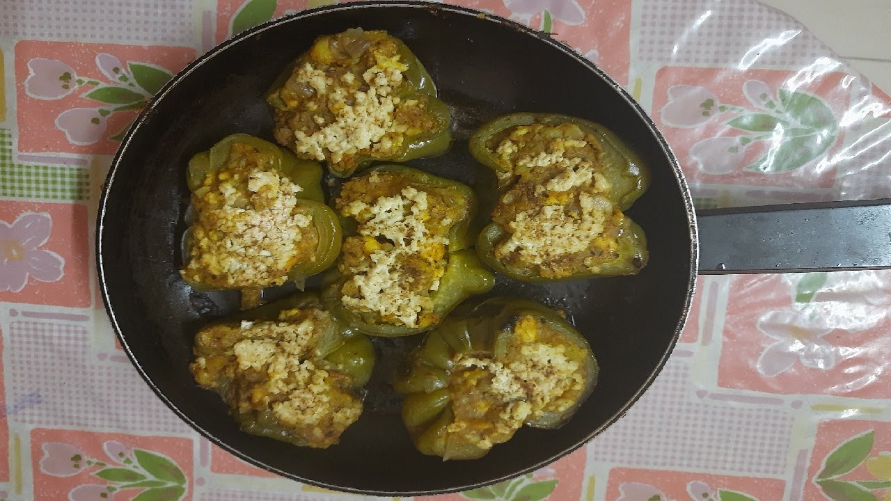 Stuffed Capsicum | Potato Stuffed capsicum | Paneer Stuffed Capsicum | Easy Lunch and Dinner Dish |