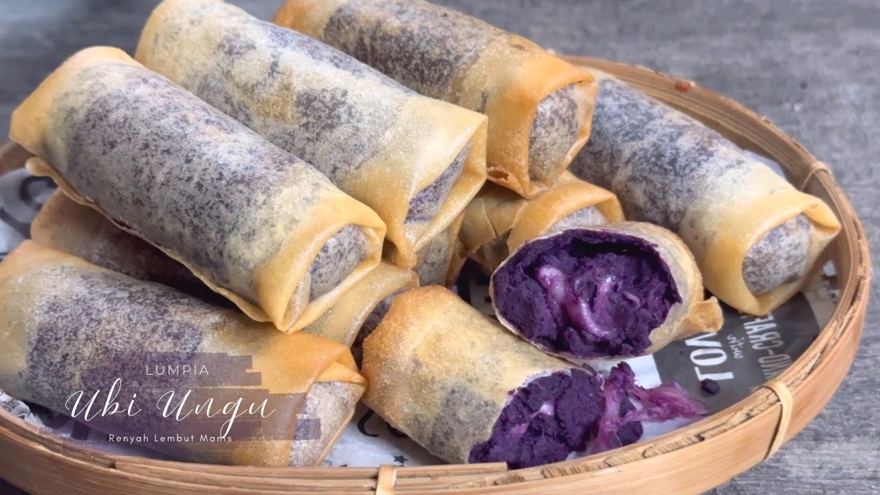 Kejunya Molorr! Lumpia Ubi Ungu Mozarella Lembut Manis Renyah Enak Banget