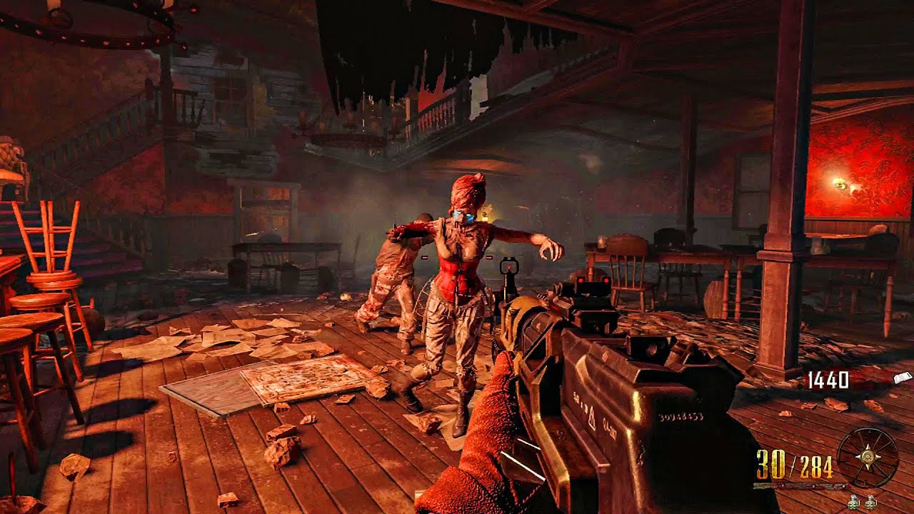 BLACK OPS 2 ZOMBIES: BURIED GAMEPLAY! (NO COMMENTARY)