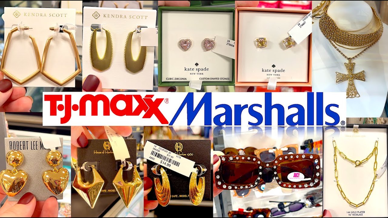 MARSHALLS & TJ MAXX SHOP WITH ME 2024 | NEW JEWELRY FINDS, WALKTHROUGH #shopping #tjmaxx #marshalls