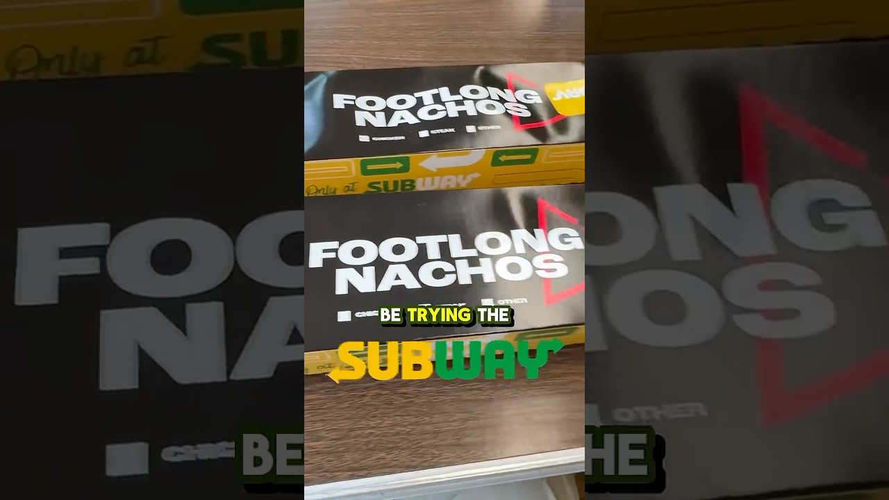 Subway Doritos Footlong Nachos ⚡️ #foodreview #subway #foodie