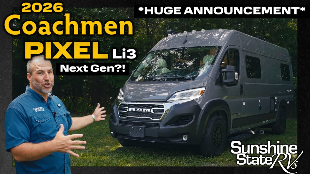 2026 Coachmen Pixel Li3 | Lithium-Powered RAM ProMaster Class B RV for Off-Grid Travel