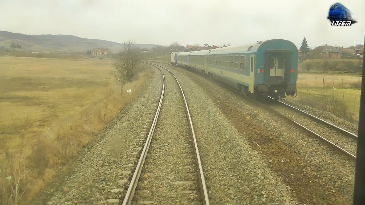 Full Train Backview Cluj Napoca-Mera-Aghires-Huedin-Ciucea-Bulz-Alesd-Tileagd-Oradea - 16 March 2018