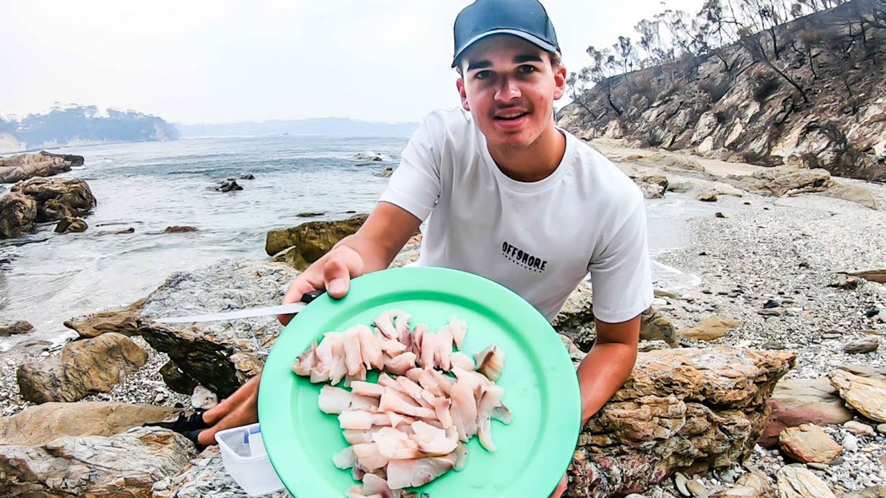 SASHIMI Catch & Cook - My Mate's First Ever Fish