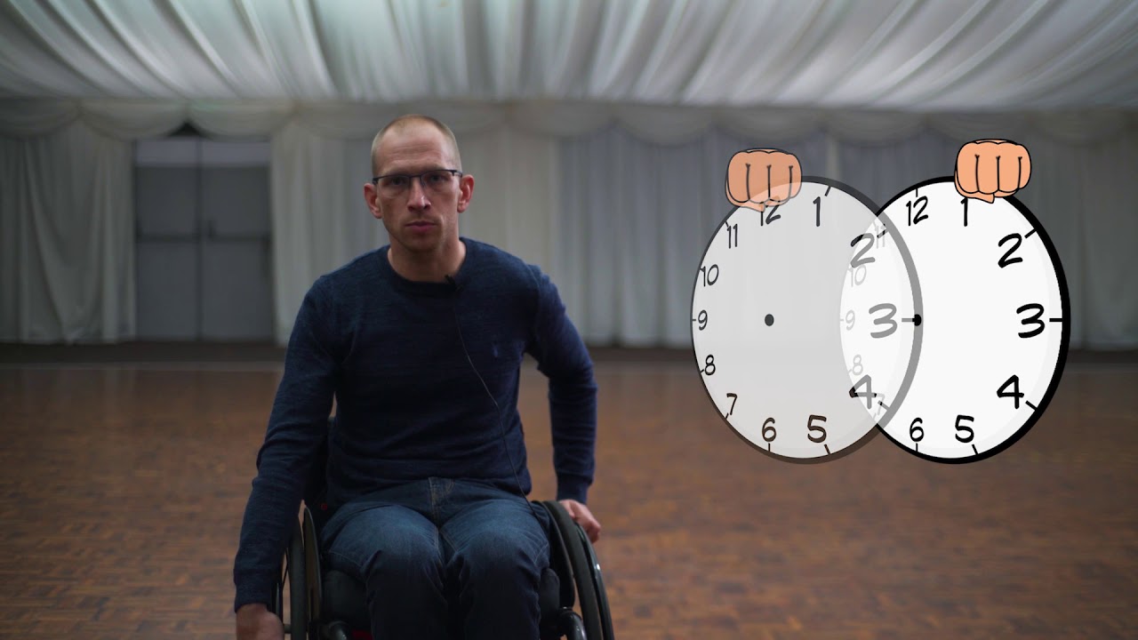 Manual Wheelchair Skills - Turning 180 and 360 Degrees