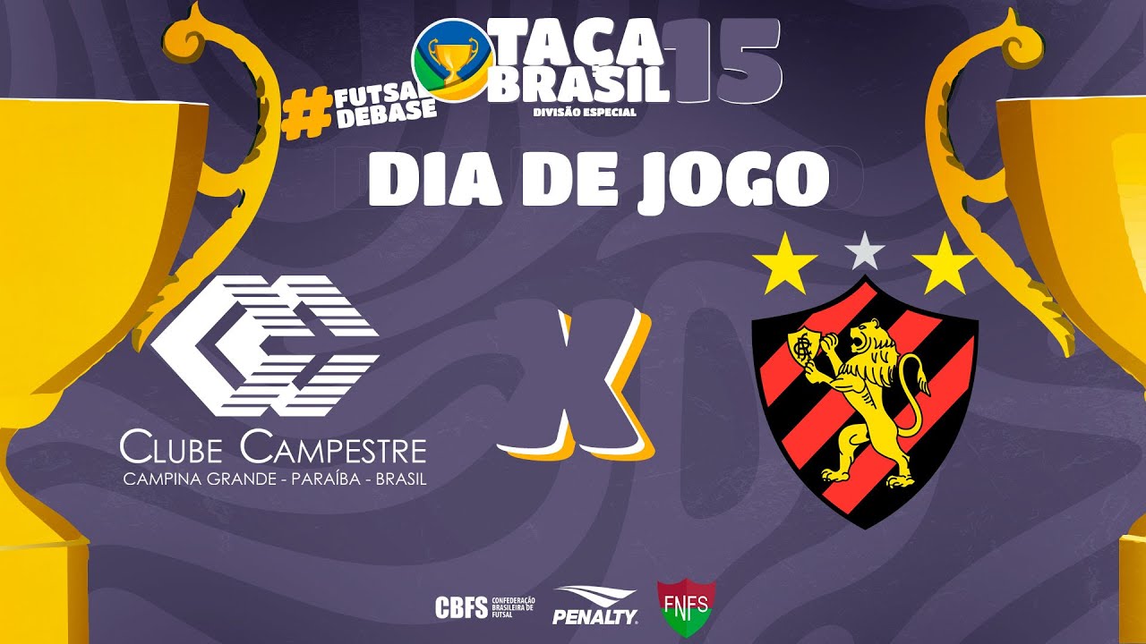Ta&ccedil;a Brasil Sub15 Masc. Divis&atilde;o Especia l Clube Campestre x Sport Recife | Semifinal | Ao Vivo
