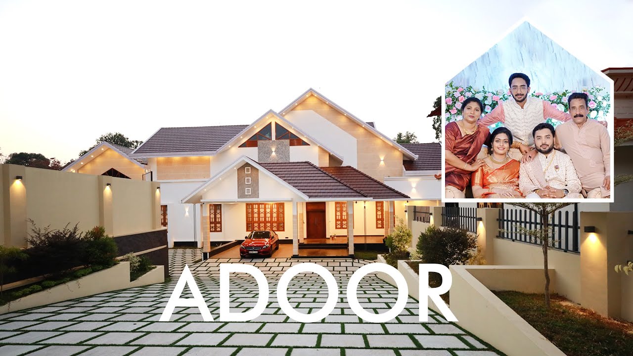 A modern Victorian House @ Adoor | 6 BHK | Oranzai Builders