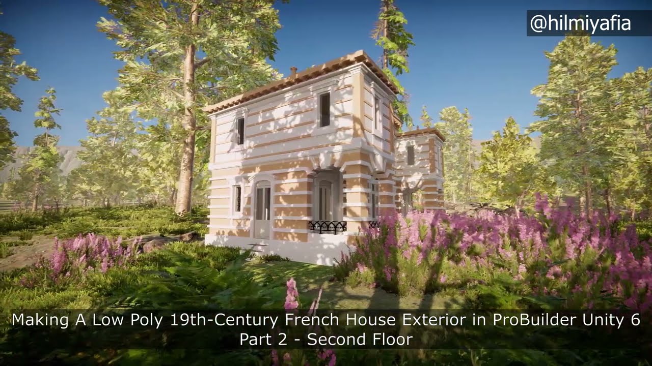 Making A Low-Poly 19th-Century French House Exterior in ProBuilder Unity 6 Part 2 - Second Floor