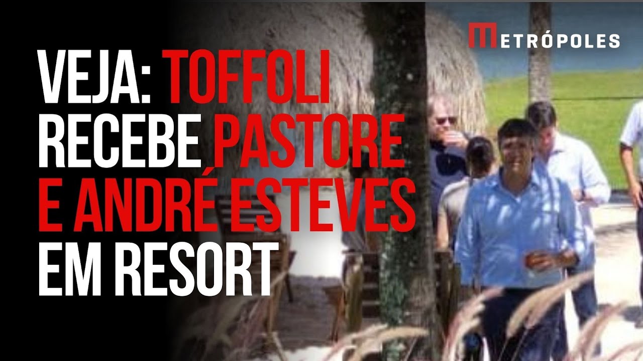 EXCLUSIVO: Veja Dias Toffoli recebendo André Esteves e Luiz Pastore no resort Tayayá
