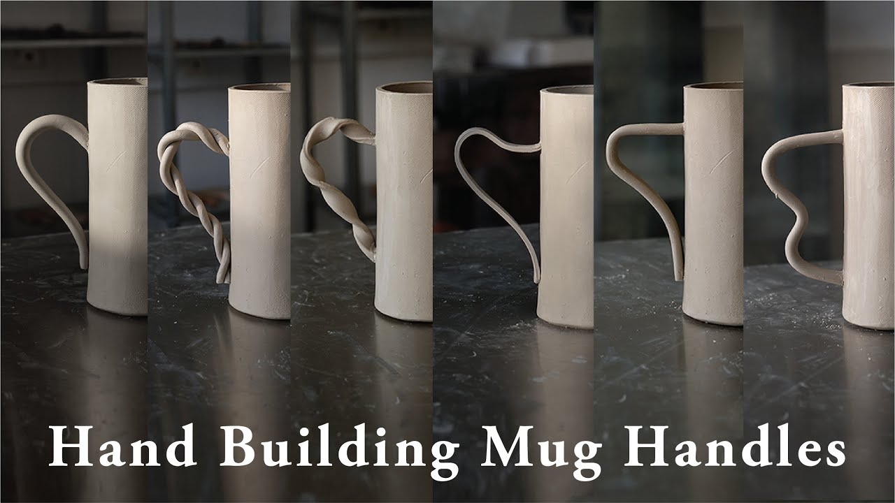 08  How to Make & Attach Mug Handles | Using HAMA Designed Moulds | Hand Building Pottery