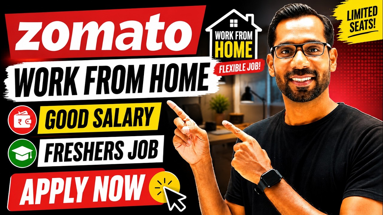 🔥Zomato August 2026 Work From Home Jobs | 12th Pass Freshers Job | Remote Job