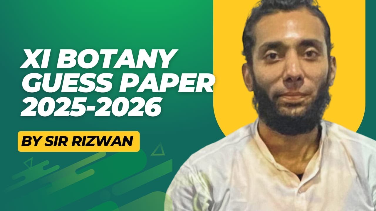 XI-BOTANY GUESS PAPER 2026 II Sindh Board
