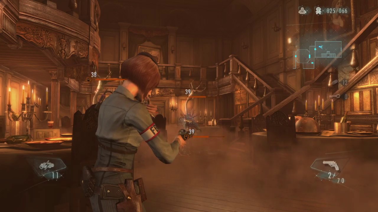 PS4 Resident Evil Revelations 1 modo asalto abismo nivel 5 (bonificación triplete, estrategia A)