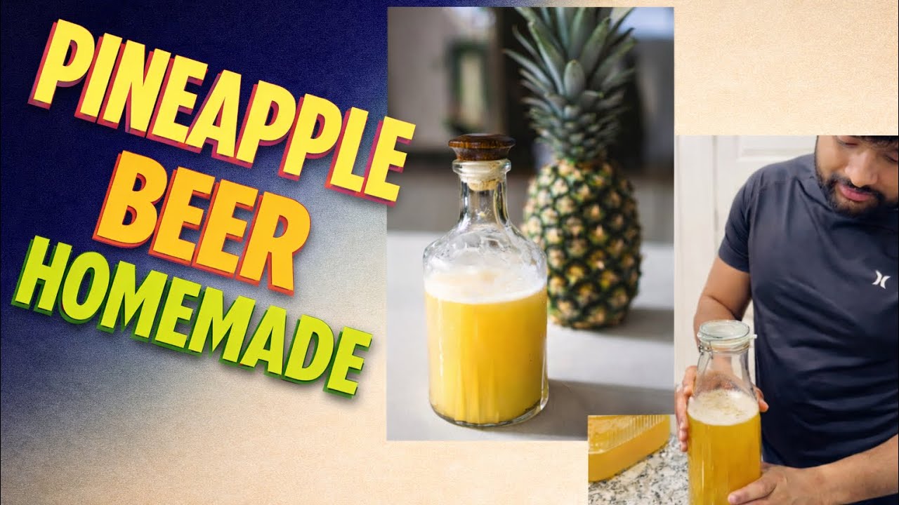 ఇంట్లో చేసిన Pineapple 🍍 Beer|Healthy-version | No Yeast | gut-friendly drink