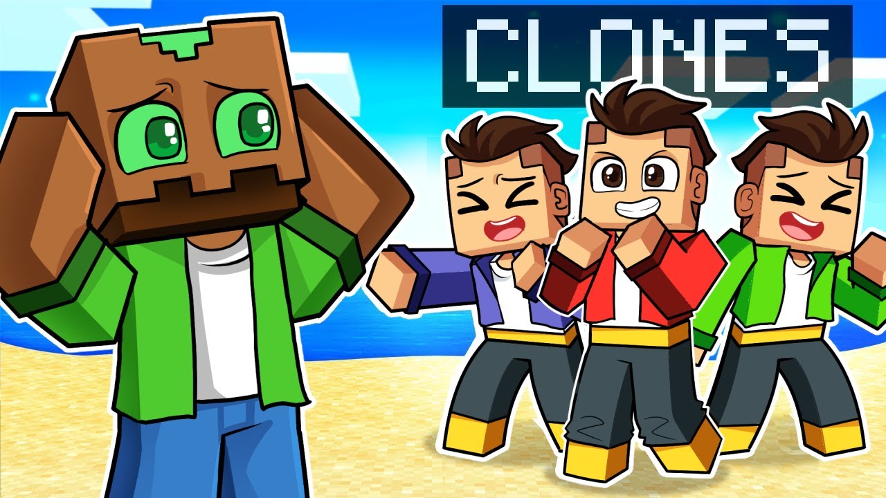 Usé CLONES Para Trollear a mi Amigo en Minecraft!