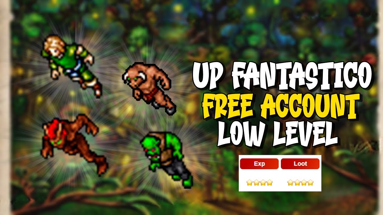 HUNT ESQUECIDA TOP PARA XP e LOOT FREE ACCOUNT no TIBIA (LEVEL 15 a 30)
