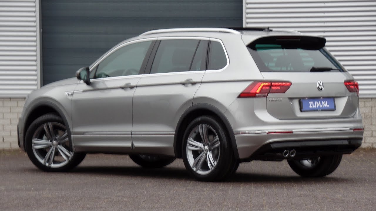 Volkswagen NEW Tiguan R-line 2018 Tungsten Silver R-line interieur! walk around & detail inside
