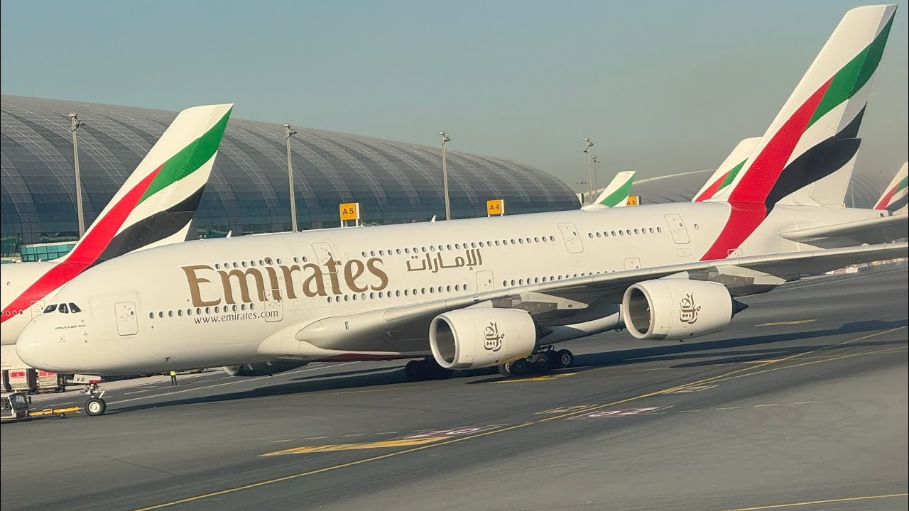 Washington DC to Dubai UAE//Airbus A380-800//travel vlog//2K25