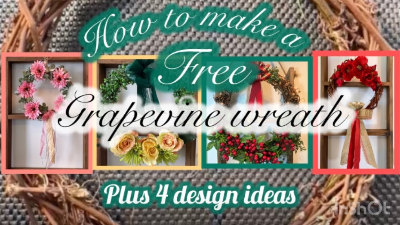 How to make grapevine wreaths FREE #diywreath #grapevine #craft