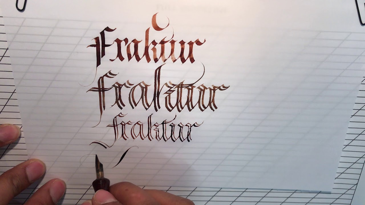 Fraktur variations