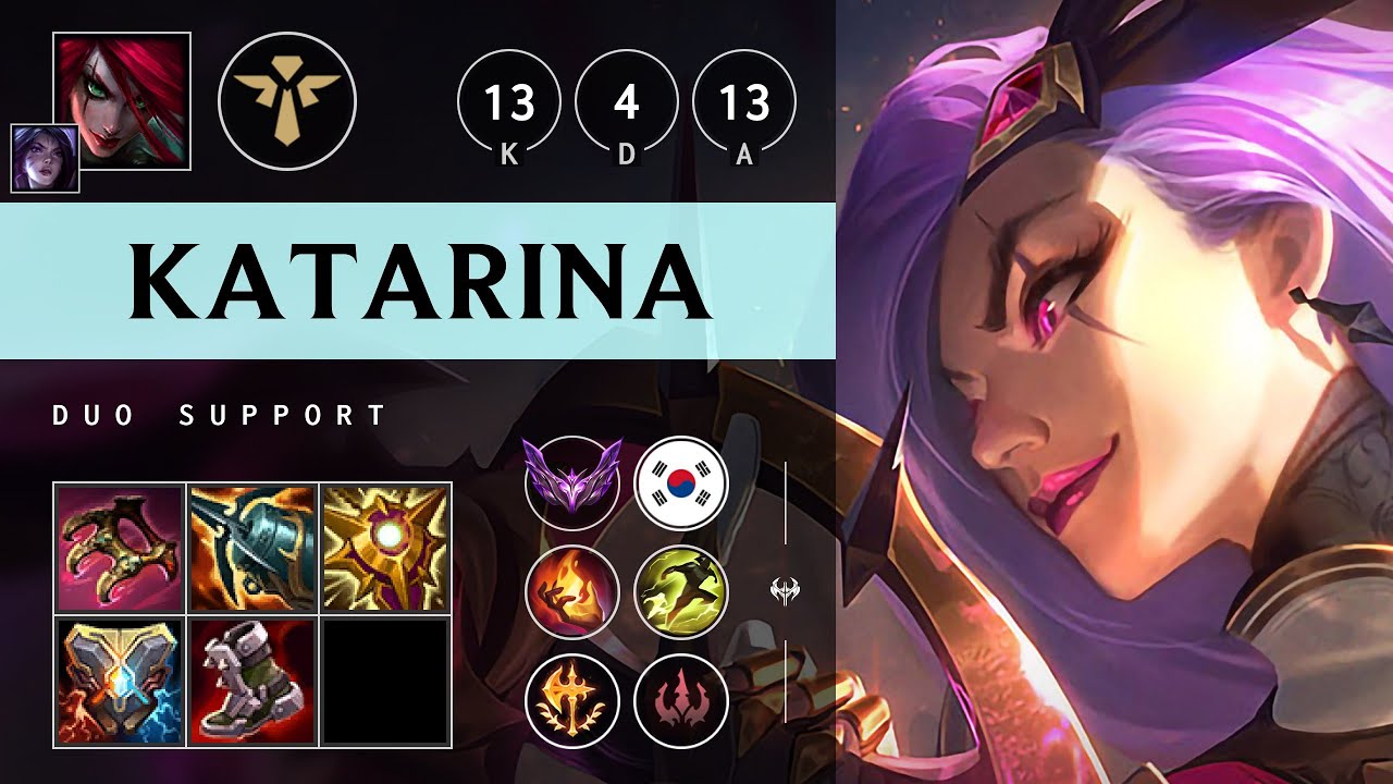 Katarina Support vs Karma - KR Master Patch 25.06