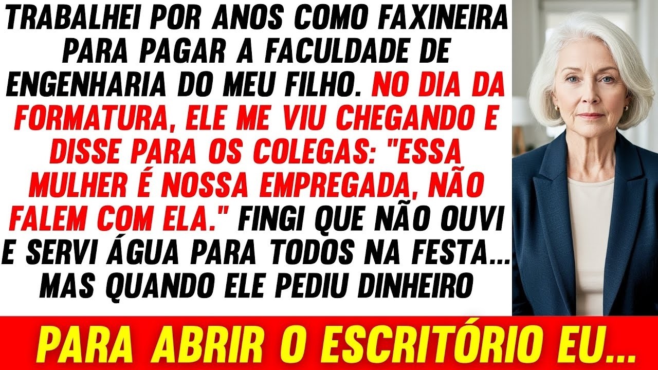 Trabalhei 20 Anos Para Formar Meu Filho, Mas No Dia Da Formatura Ele Disse
