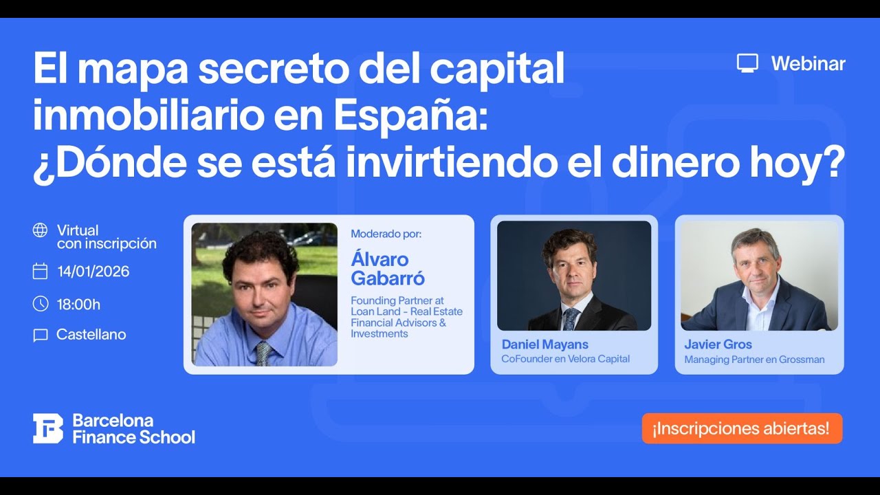 Webinar | El mapa secreto del capital inmobiliario en España: ¿dónde se está inviertiendo hoy?