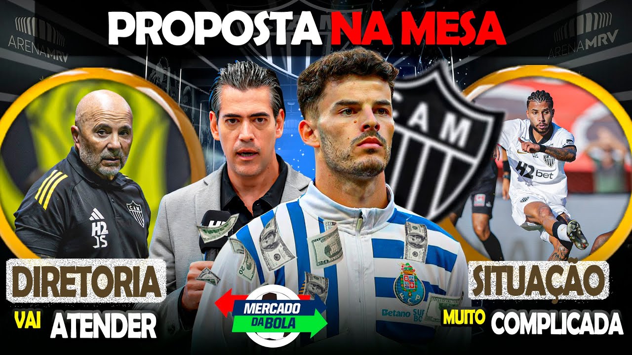 😮 GALO FAZ OFERTA POR PORTUGUÊS 🎯 ATLÉTICO VAI ATENDER PEDIDO?🚨 ALEXSANDER PREOCUPA | #galo