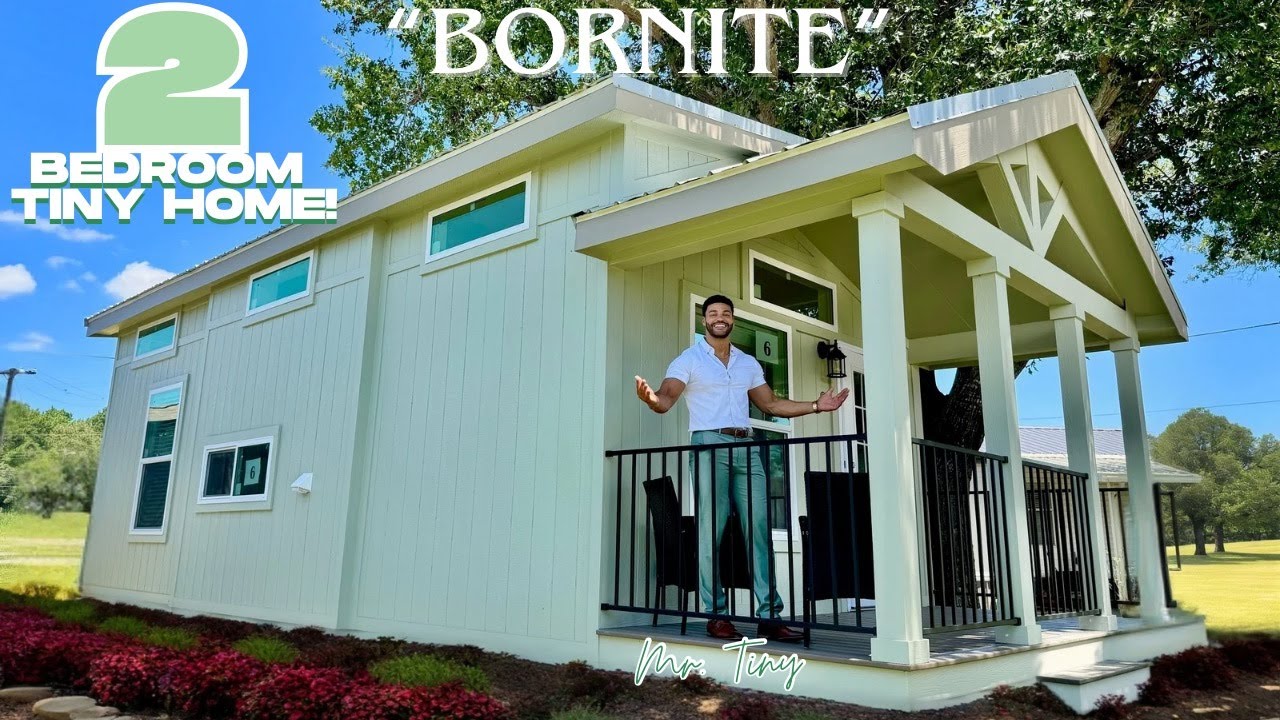 GENIUS COTTAGE TINY HOME Design with 2 FULL BEDROOMS